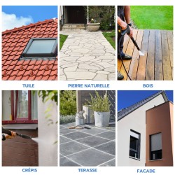 Antimousse toiture, façade, terrasse FASTI'DMOUSS