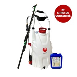 Pulvérisateur électrique PRO SPRAYER PHOENIX 2 Batteries + Perche Télescopique 5,4 mètres + Nettoyant Extérieures 20 L