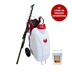 Pulvérisateur électrique GLADIATOR SPRAYER PHOENIX + Perche Télescopique 5,4 mètres + Produit Hydrofuge 20 L